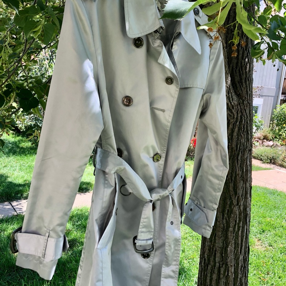 Kenar Silver Chic Trench Coat, size L, Mint Condition